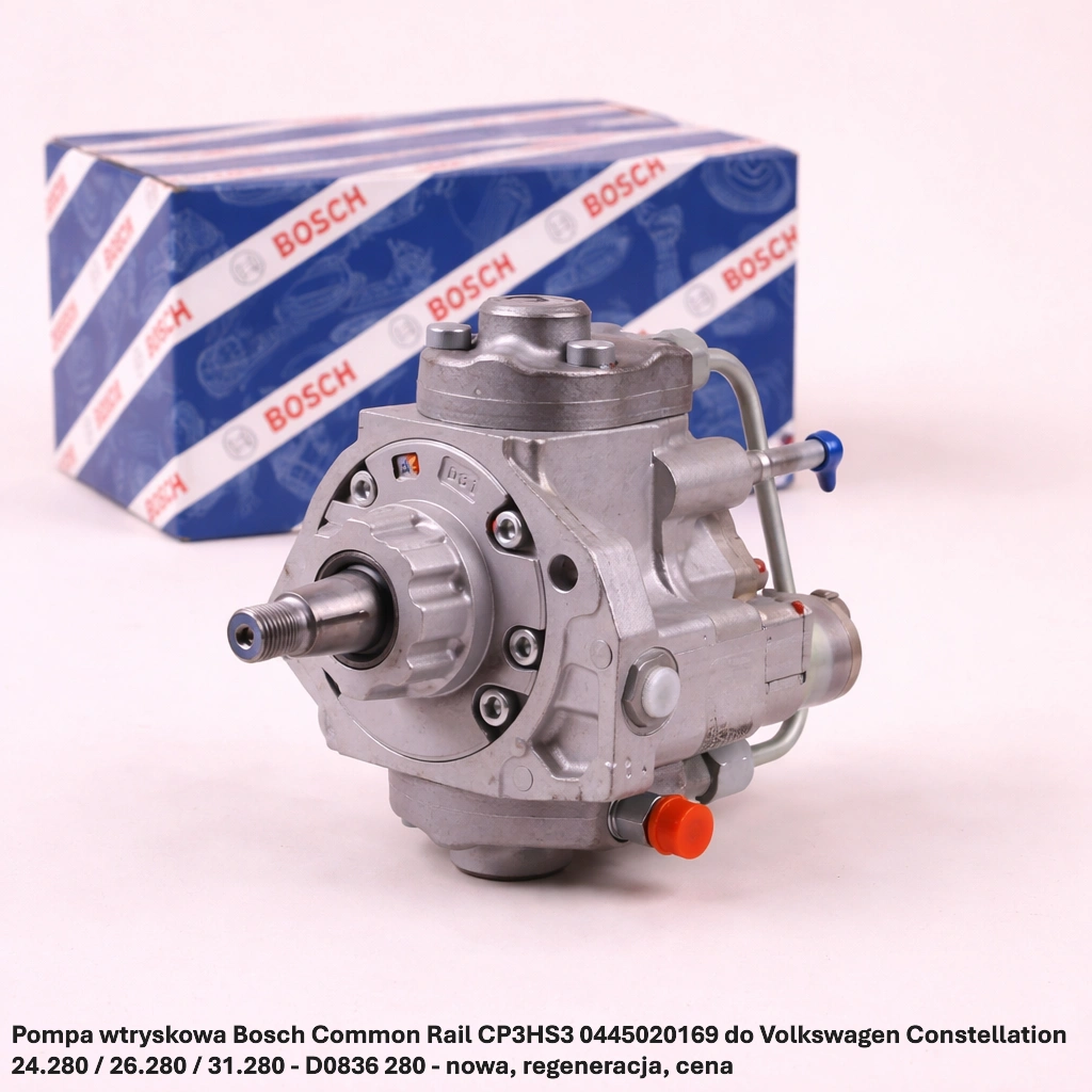 Pompa wtryskowa Bosch Common Rail CP3HS3 0445020169 do Volkswagen Constellation 24.280 / 26.280 / 31.280 - D0836 280 - nowa, regeneracja, cena