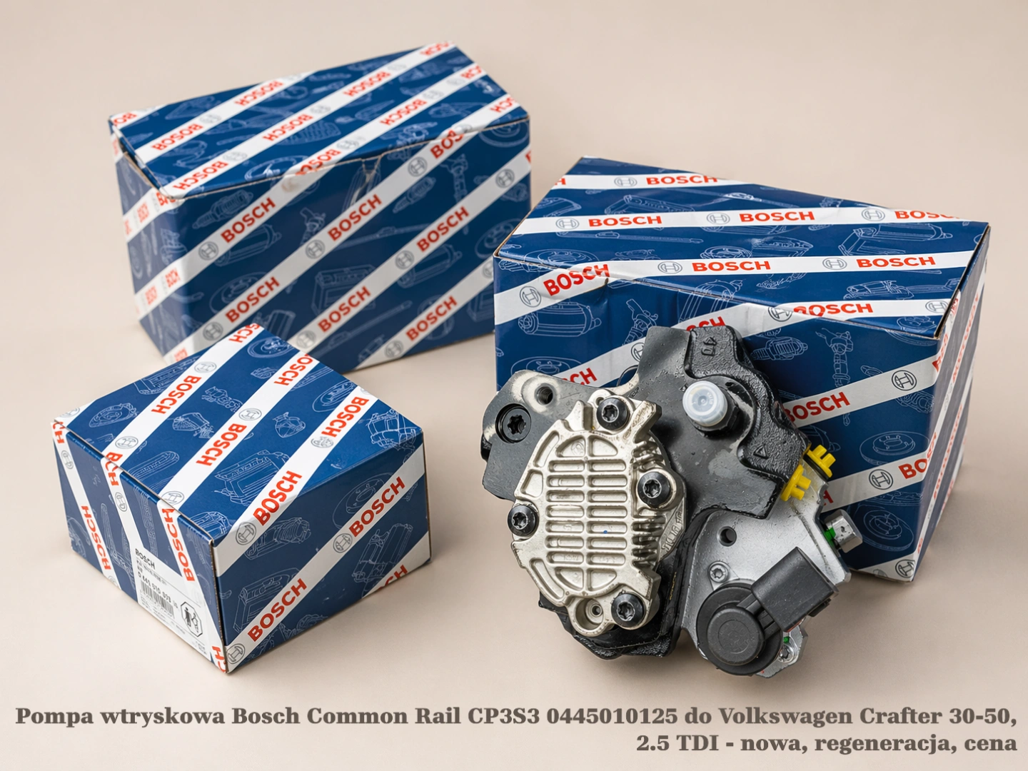 Pompa wtryskowa Bosch Common Rail CP3S3 0445010125 do Volkswagen Crafter 30-50, 2.5 TDI - nowa, regeneracja, cena