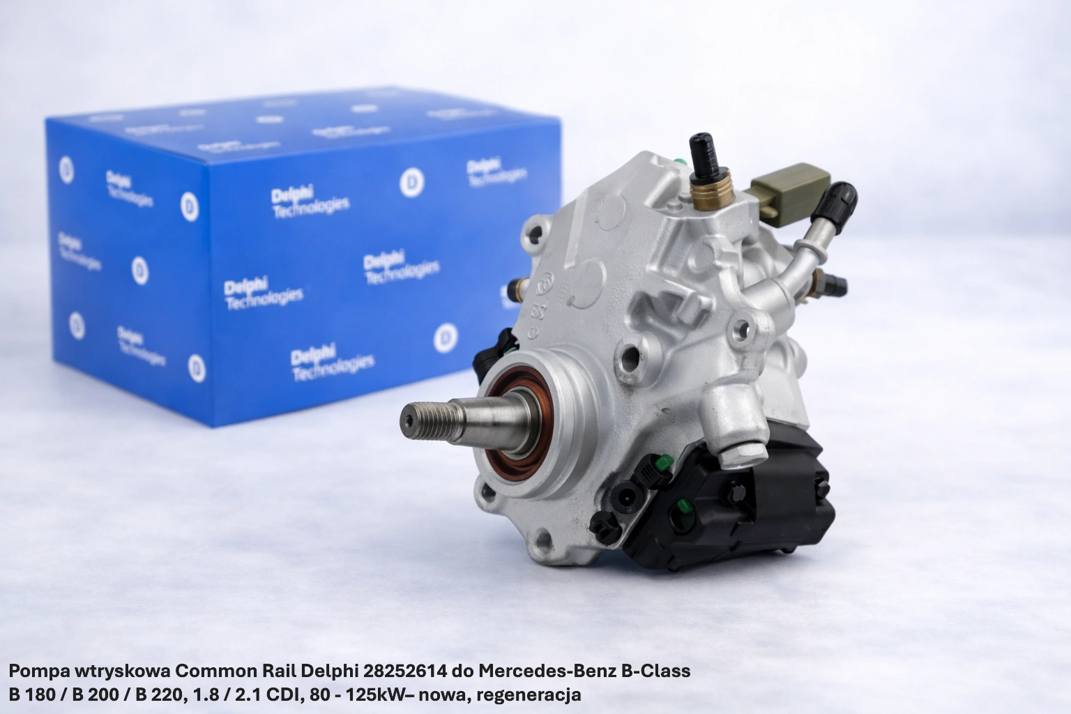 Pompa wtryskowa Common Rail Delphi 28252614 do Mercedes-Benz B-Class B 180 / B 200 / B 220, 1.8 / 2.1 CDI, 80 - 125kW Pompa wtryskowa Common Rail Delphi 28252614 do Mercedes-Benz B-Class B 180 / B 200 / B 220, 1.8 / 2.1 CDI, 80 - 125kW– nowa, regeneracja