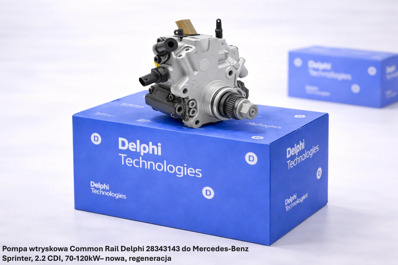 Pompa wtryskowa Common Rail Delphi 28343143 do Mercedes-Benz Sprinter, 2.2 CDI, 70-120kW Pompa wtryskowa Common Rail Delphi 28343143 do Mercedes-Benz Sprinter, 2.2 CDI, 70-120kW– nowa, regeneracja