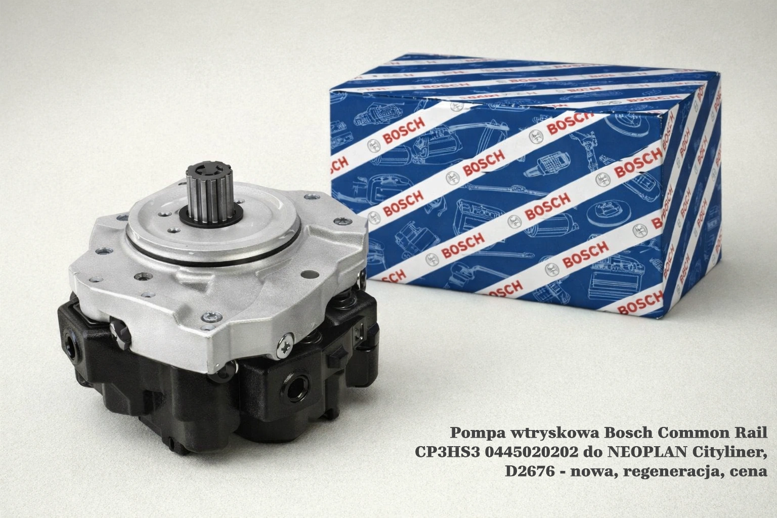 Pompa wtryskowa Bosch Common Rail CP3HS3 0445020202 do NEOPLAN Cityliner, D2676 - nowa, regeneracja, cena