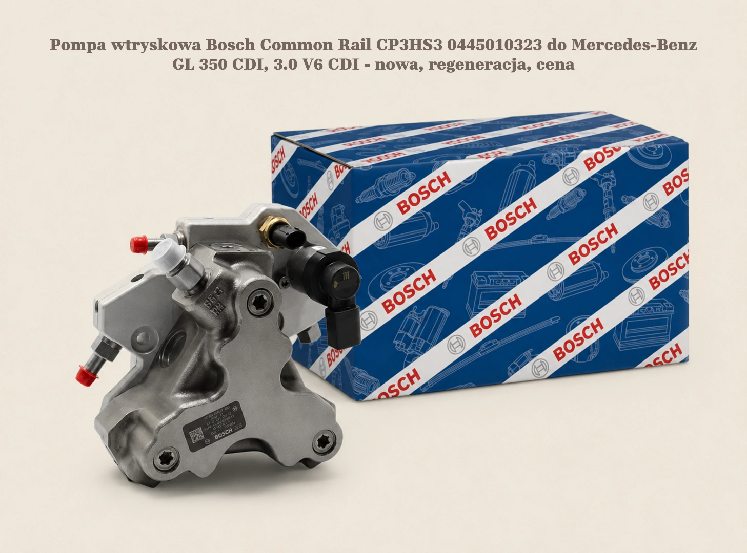 Pompa wtryskowa Bosch Common Rail CP3HS3 0445010323 do Mercedes-Benz GL 350 CDI, 3.0 V6 CDI - nowa, regeneracja, cena