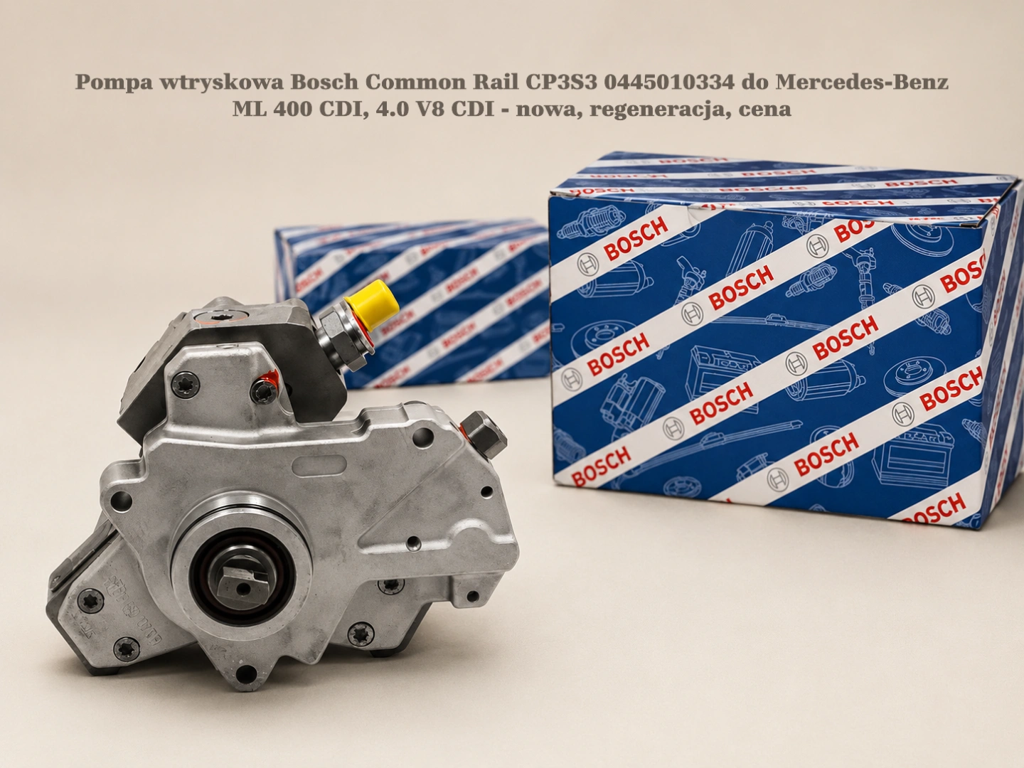 Pompa wtryskowa Bosch Common Rail CP3S3 0445010334 do Mercedes-Benz ML 400 CDI, 4.0 V8 CDI - nowa, regeneracja, cena