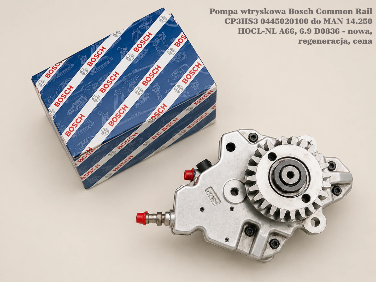 Pompa wtryskowa Bosch Common Rail CP3HS3 0445020100 do MAN 14.250 HOCL-NL A66, 6.9 D0836 - nowa, regeneracja, cena