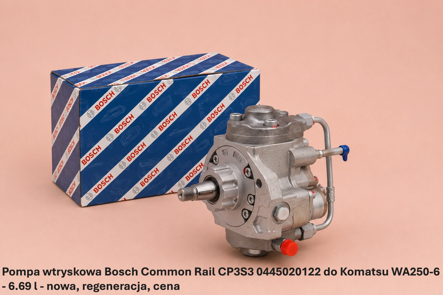 Pompa wtryskowa Bosch Common Rail CP3S3 0445020122 do Komatsu WA250-6 - 6.69 l - nowa, regeneracja, cena