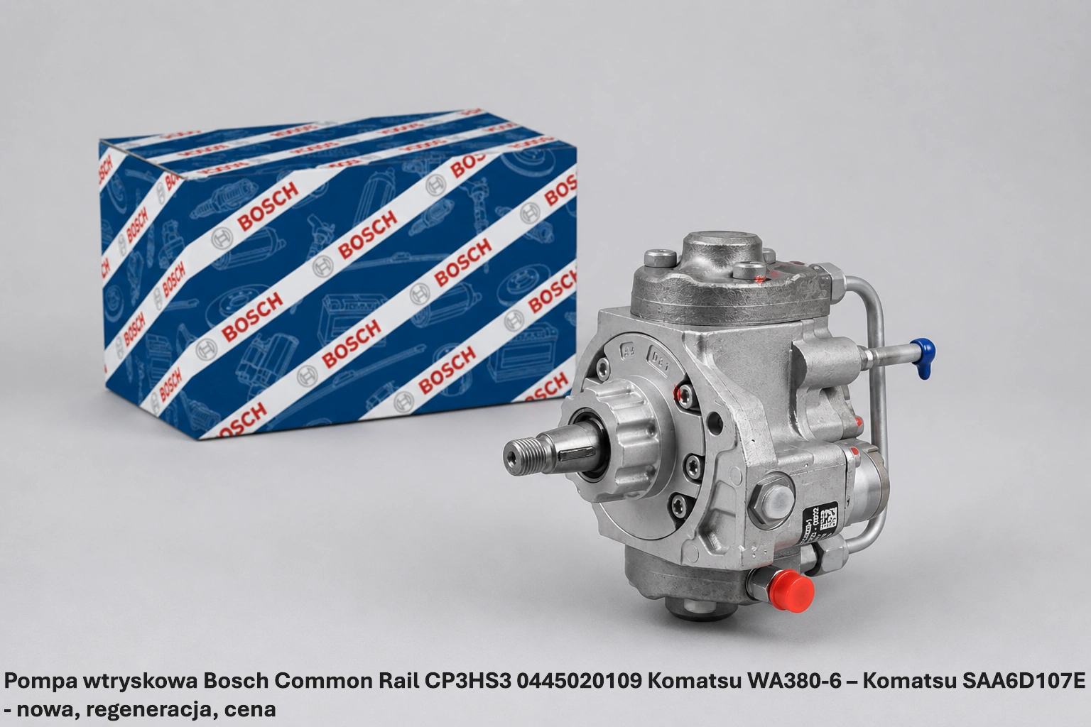 Pompa wtryskowa Bosch Common Rail CP3HS3 0445020109 Komatsu WA380-6 – Komatsu SAA6D107E - nowa, regeneracja, cena