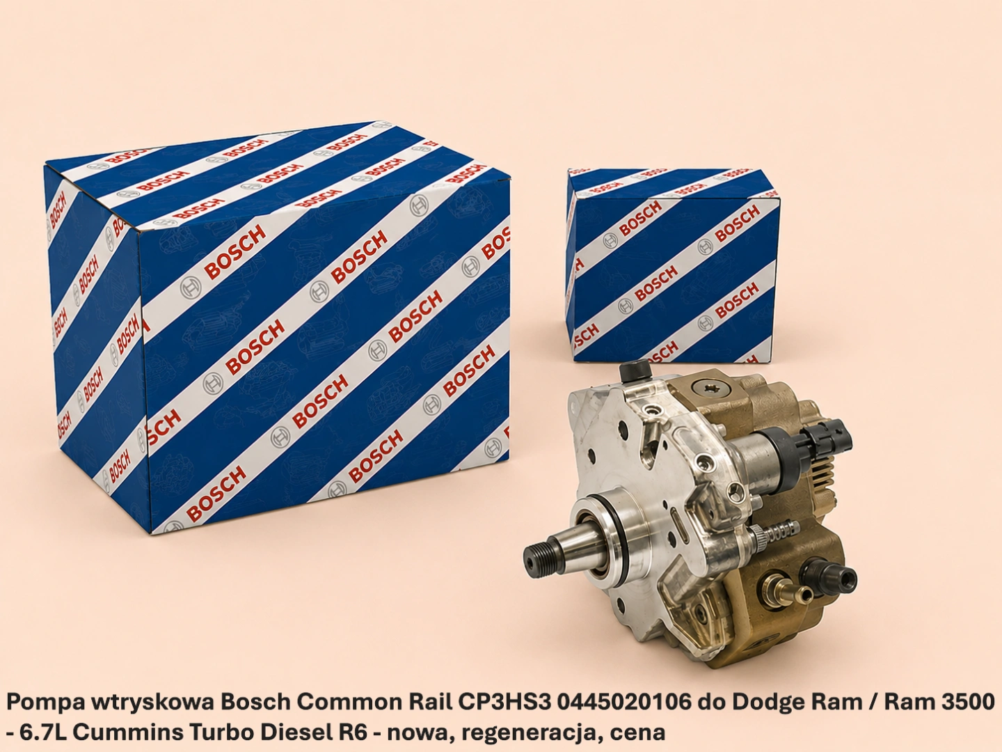 Pompa wtryskowa Bosch Common Rail CP3HS3 0445020106 do Dodge Ram / Ram 3500 - 6.7L Cummins Turbo Diesel R6 - nowa, regeneracja, cena