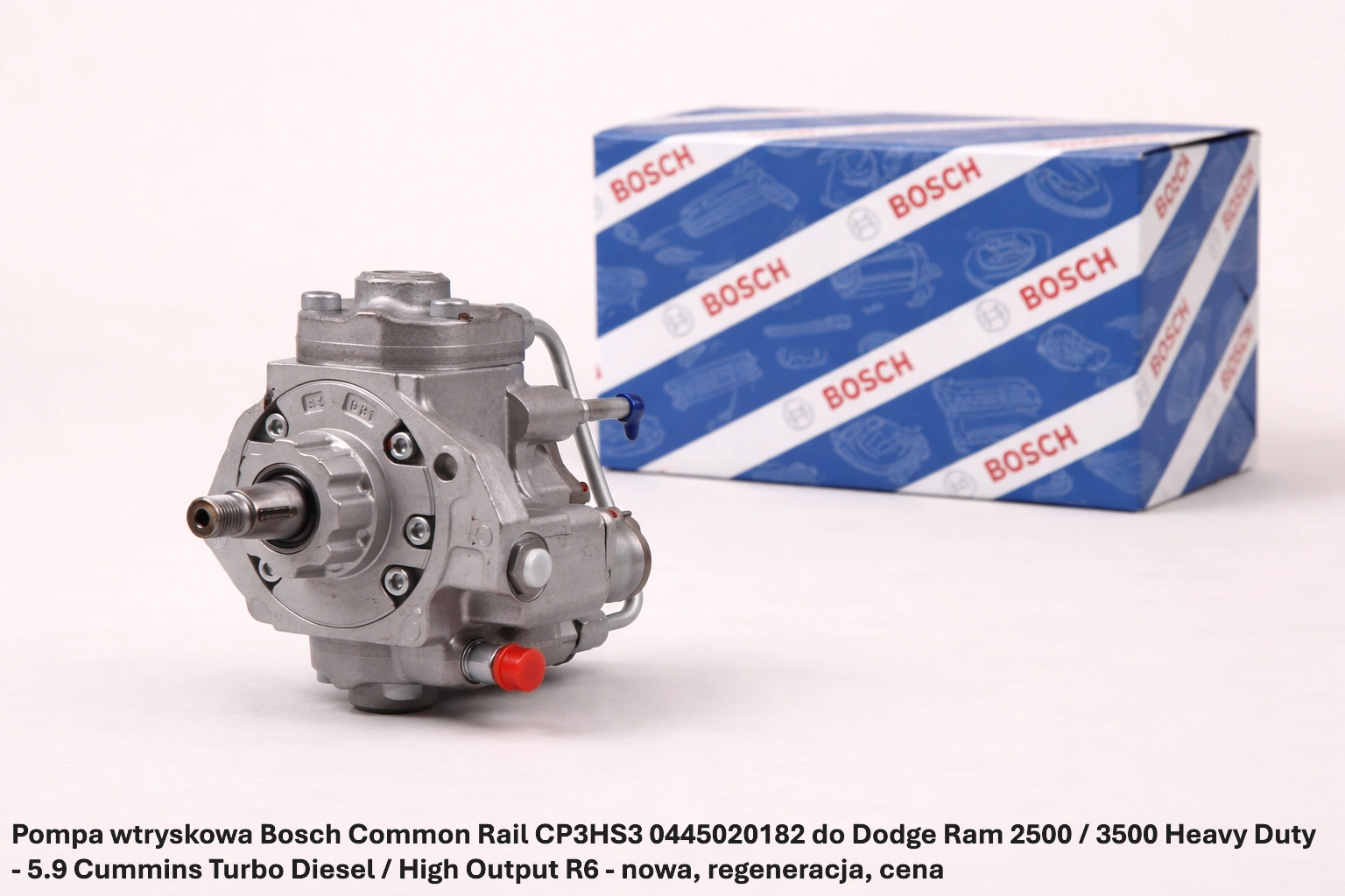 Pompa wtryskowa Bosch Common Rail CP3HS3 0445020182 do Dodge Ram 2500 / 3500 Heavy Duty - 5.9 Cummins Turbo Diesel / High Output R6 Pompa wtryskowa Bosch Common Rail CP3HS3 0445020182 do Dodge Ram 2500 / 3500 Heavy Duty - 5.9 Cummins Turbo Diesel / High Output R6 - nowa, regeneracja, cena