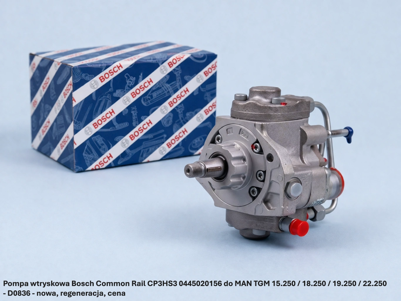 Pompa wtryskowa Bosch Common Rail CP3HS3 0445020156 do MAN TGM 15.250 / 18.250 / 19.250 / 22.250 - D0836 Pompa wtryskowa Bosch Common Rail CP3HS3 0445020156 do MAN TGM 15.250 / 18.250 / 19.250 / 22.250 - D0836 - nowa, regeneracja, cena