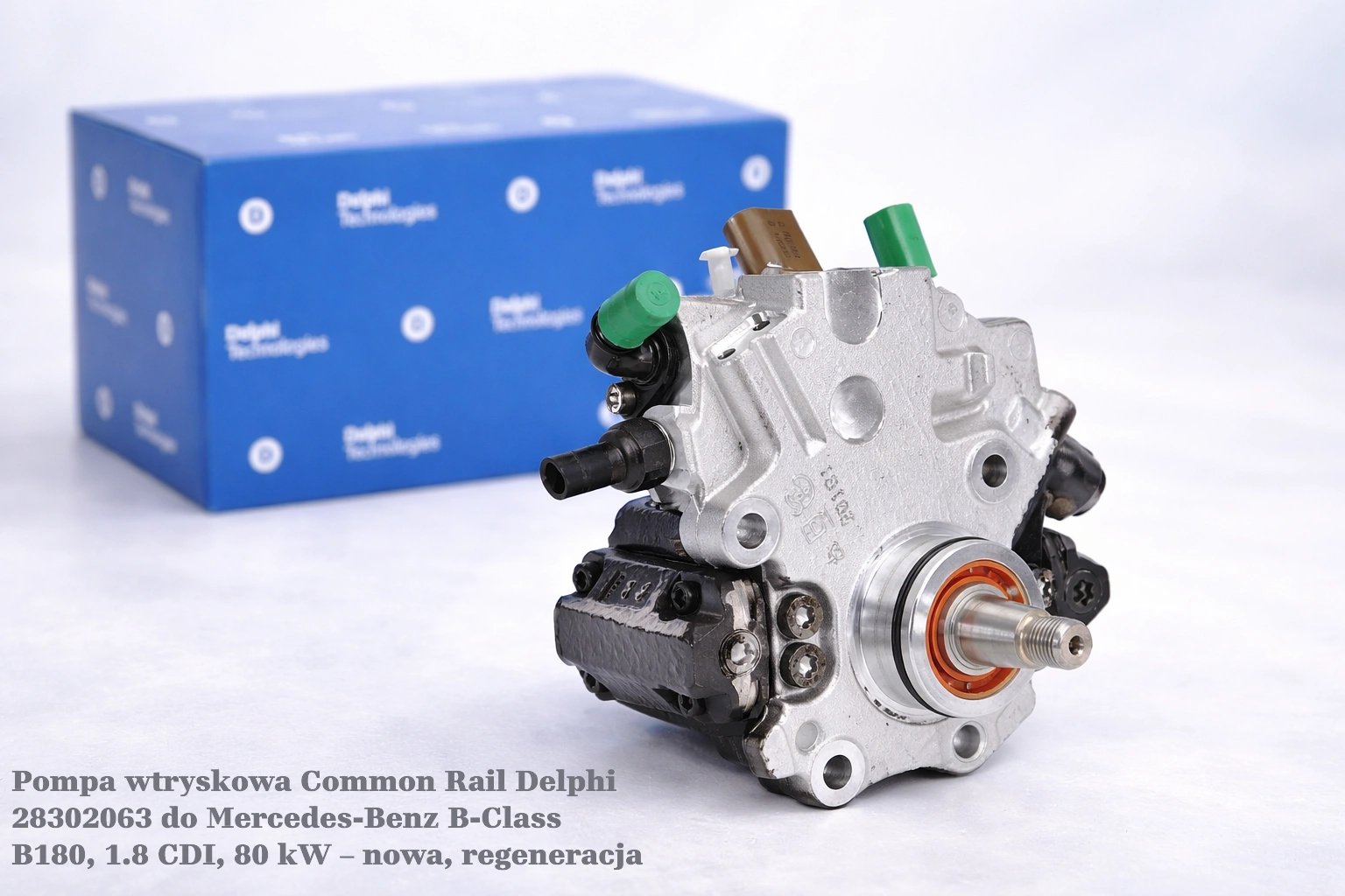 Pompa wtryskowa Common Rail Delphi 28302063 do Mercedes-Benz B-Class B180, 1.8 CDI, 80 kW Pompa wtryskowa Common Rail Delphi 28302063 do Mercedes-Benz B-Class B180, 1.8 CDI, 80 kW – nowa, regeneracja