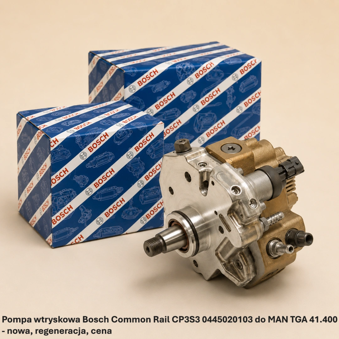 Pompa wtryskowa Bosch Common Rail CP3S3 0445020103 do MAN TGA 41.400 - nowa, regeneracja, cena
