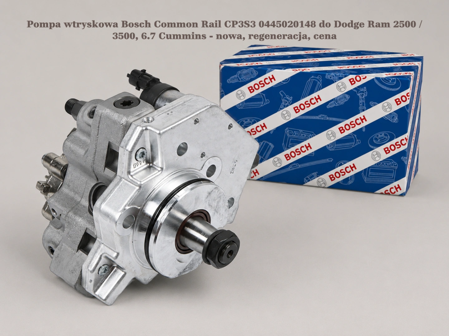 Pompa wtryskowa Bosch Common Rail CP3S3 0445020148 do Dodge Ram 2500 / 3500, 6.7 Cummins Pompa wtryskowa Bosch Common Rail CP3S3 0445020148 do Dodge Ram 2500 / 3500, 6.7 Cummins - nowa, regeneracja, cena