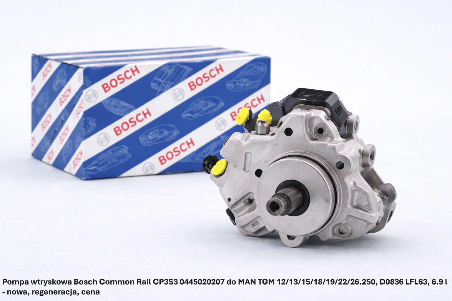 Pompa wtryskowa Bosch Common Rail CP3S3 0445020207 do MAN TGM 12/13/15/18/19/22/26.250, D0836 LFL63, 6.9 l - nowa, regeneracja, cena