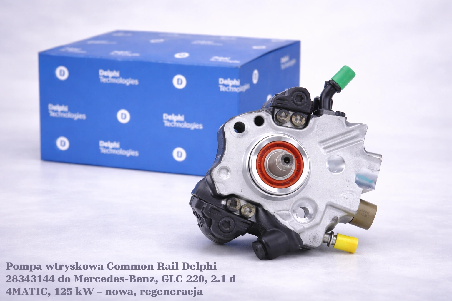 Pompa wtryskowa Common Rail Delphi 28343144 do Mercedes-Benz, GLC 220, 2.1 d 4MATIC, 125 kW Pompa wtryskowa Common Rail Delphi 28343144 do Mercedes-Benz, GLC 220, 2.1 d 4MATIC, 125 kW – nowa, regeneracja
