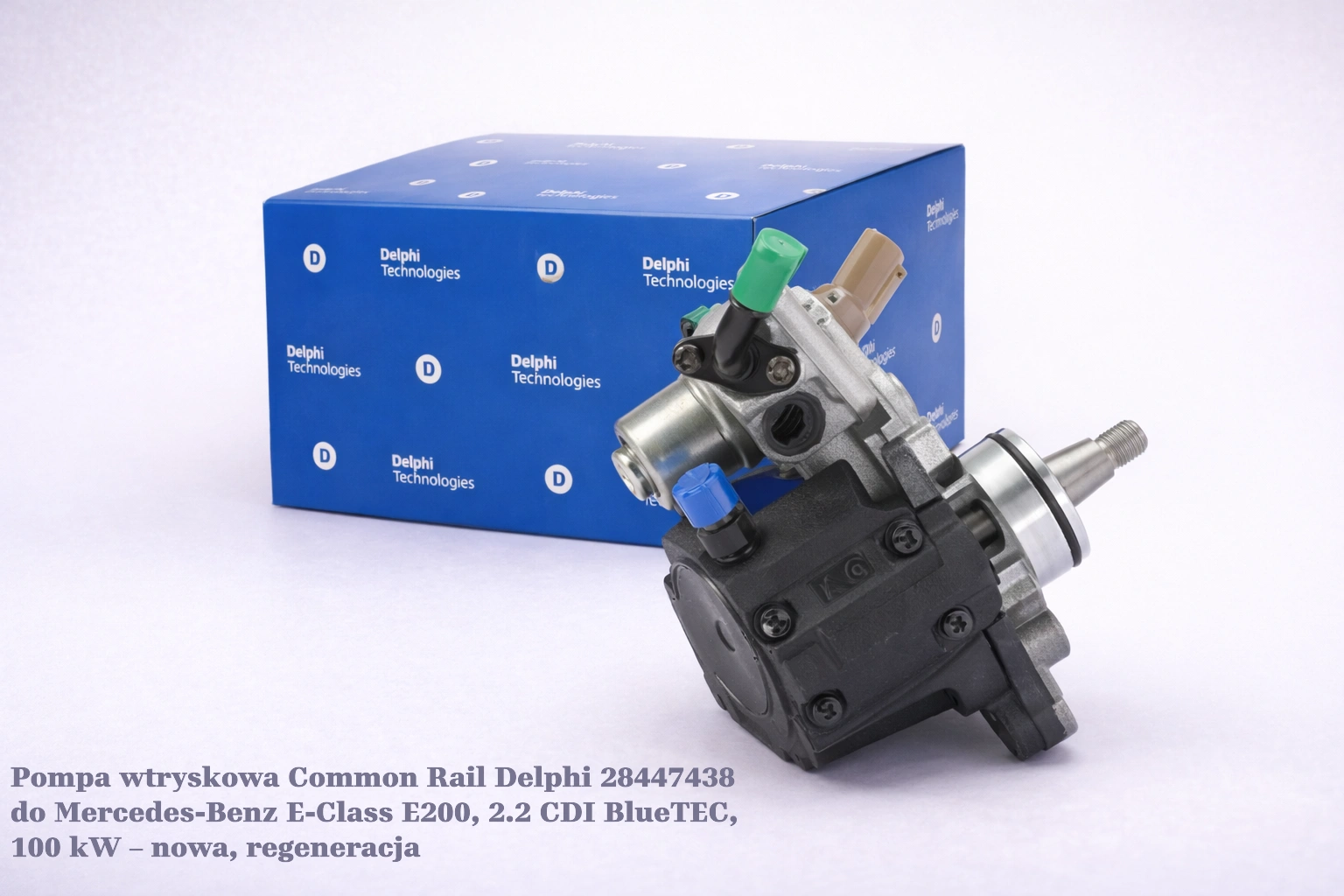 Pompa wtryskowa Common Rail Delphi 28447438 do Mercedes-Benz E-Class E200, 2.2 CDI BlueTEC, 100 kW – nowa, regeneracja