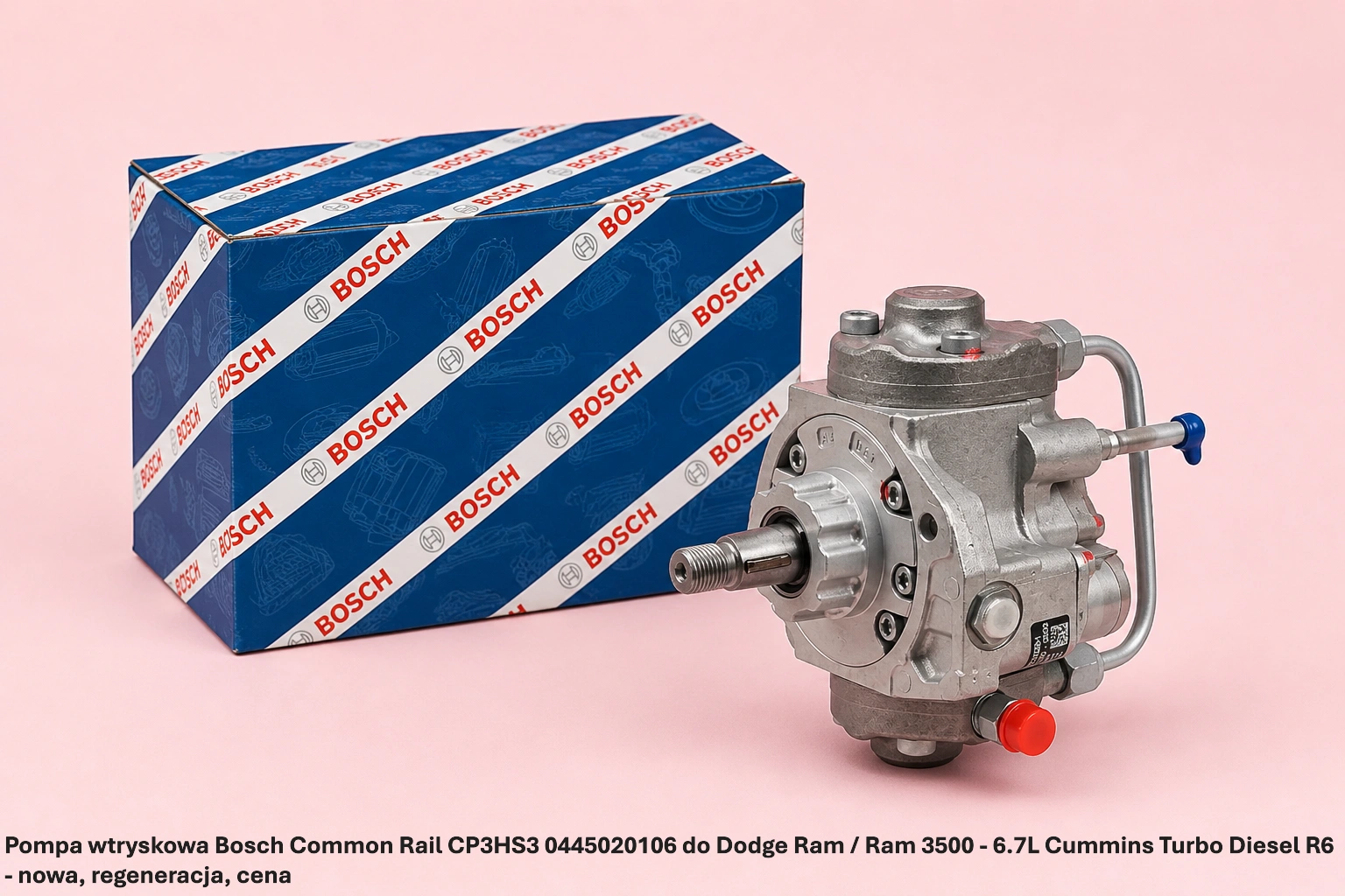 Pompa wtryskowa Bosch Common Rail CP3HS3 0445020106 do Dodge Ram / Ram 3500 - 6.7L Cummins Turbo Diesel R6 - nowa, regeneracja, cena