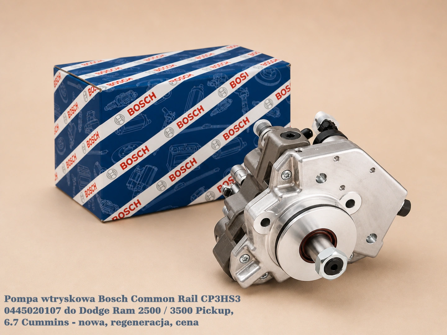 Pompa wtryskowa Bosch Common Rail CP3HS3 0445020107 do Dodge Ram 2500 / 3500 Pickup, 6.7 Cummins - nowa, regeneracja, cena