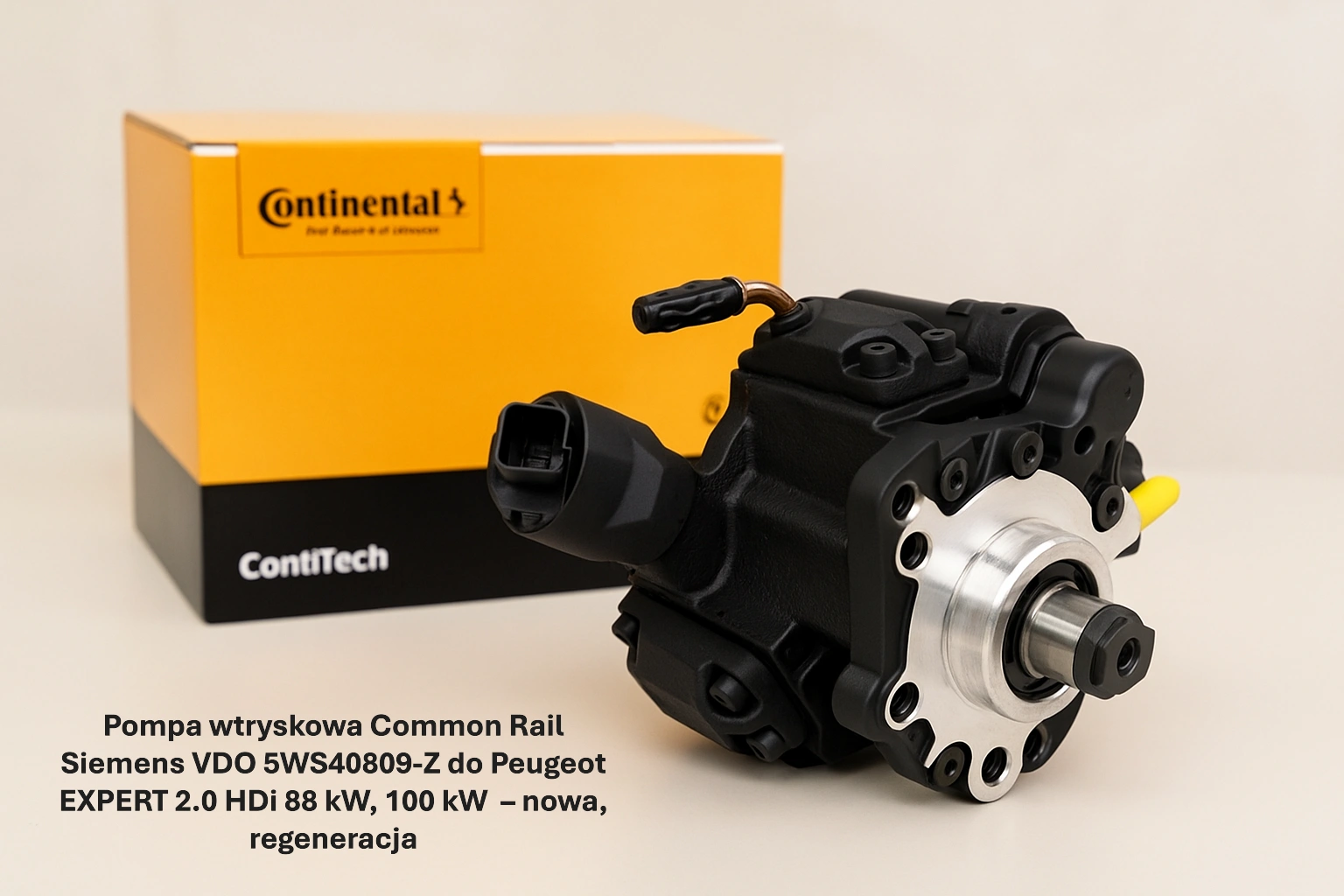 Pompa wtryskowa Common Rail Siemens VDO 5WS40809-Z do Peugeot EXPERT 2.0 HDi 88 kW, 100 kW– nowa, regeneracja