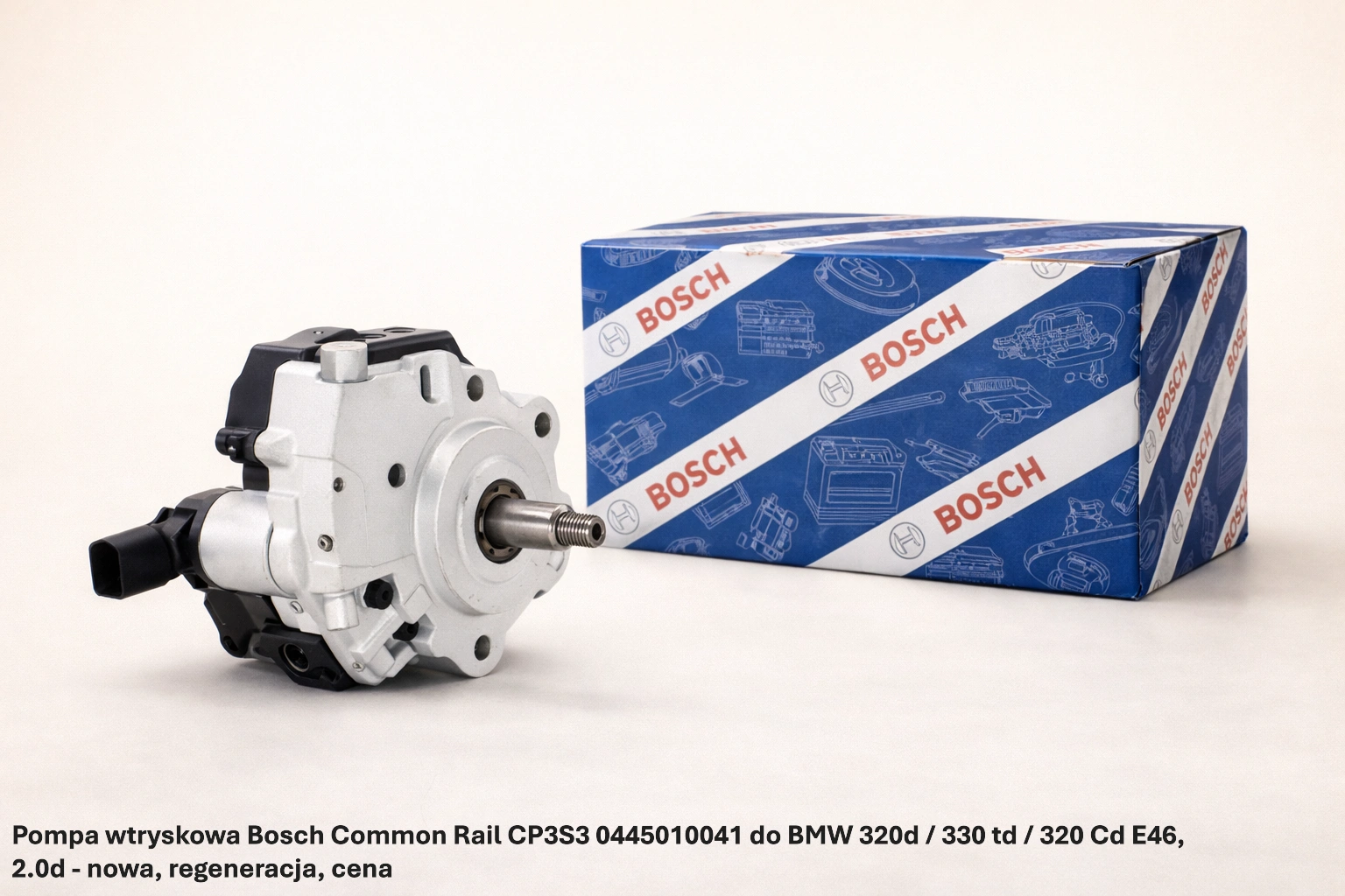 Pompa wtryskowa Bosch Common Rail CP3S3 0445010041 do BMW 320d / 330 td / 320 Cd E46, 2.0d Pompa wtryskowa Bosch Common Rail CP3S3 0445010041 do BMW 320d / 330 td / 320 Cd E46, 2.0d - nowa, regeneracja, cena