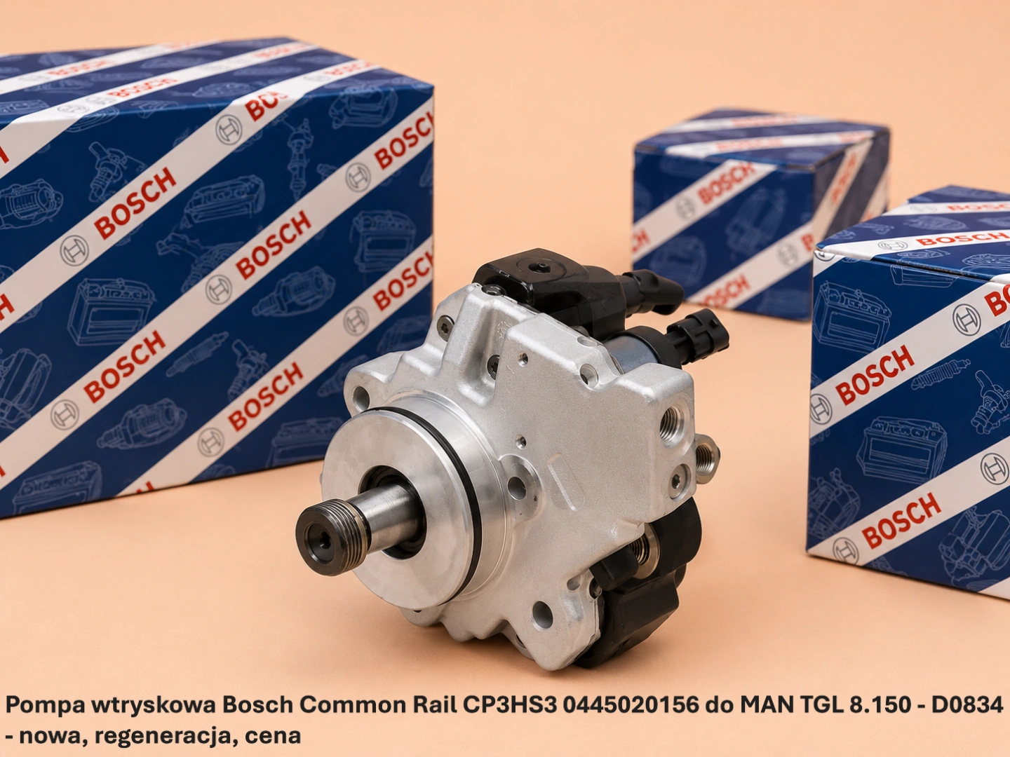 Pompa wtryskowa Bosch Common Rail CP3HS3 0445020156 do MAN TGL 8.150 - D0834 - nowa, regeneracja, cena