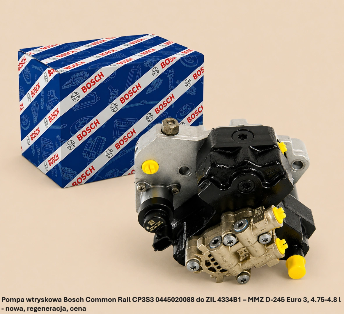Pompa wtryskowa Bosch Common Rail CP3S3 0445020088 do ZIL 4334B1 – MMZ D-245 Euro 3, 4.75-4.8 l - nowa, regeneracja, cena