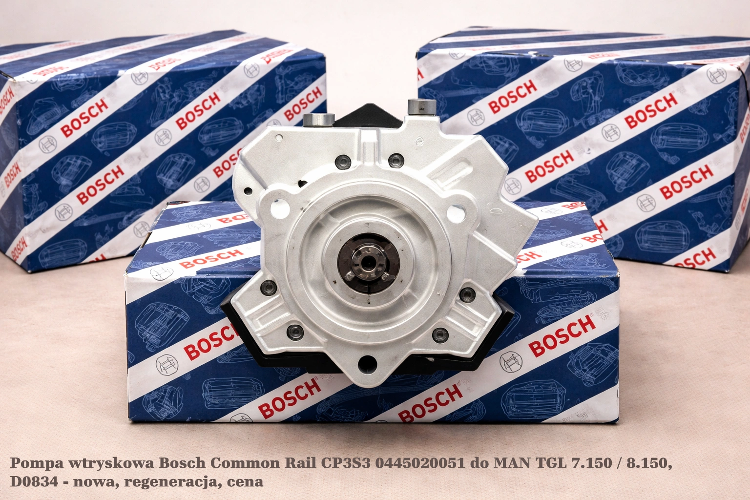 Pompa wtryskowa Bosch Common Rail CP3S3 0445020051 do MAN TGL 7.150 / 8.150, D0834 - nowa, regeneracja, cena