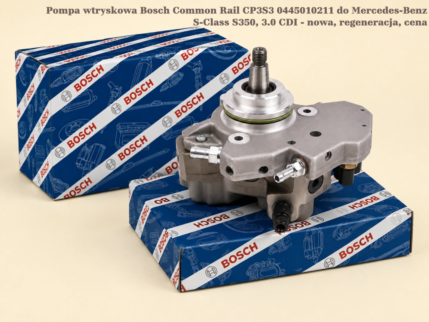 Pompa wtryskowa Bosch Common Rail CP3S3 0445010211 do Mercedes-Benz S-Class S350, 3.0 CDI