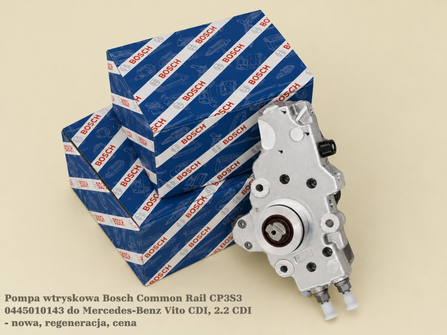 Pompa wtryskowa Bosch Common Rail CP3S3 0445010143 do Mercedes-Benz Vito CDI, 2.2 CDI