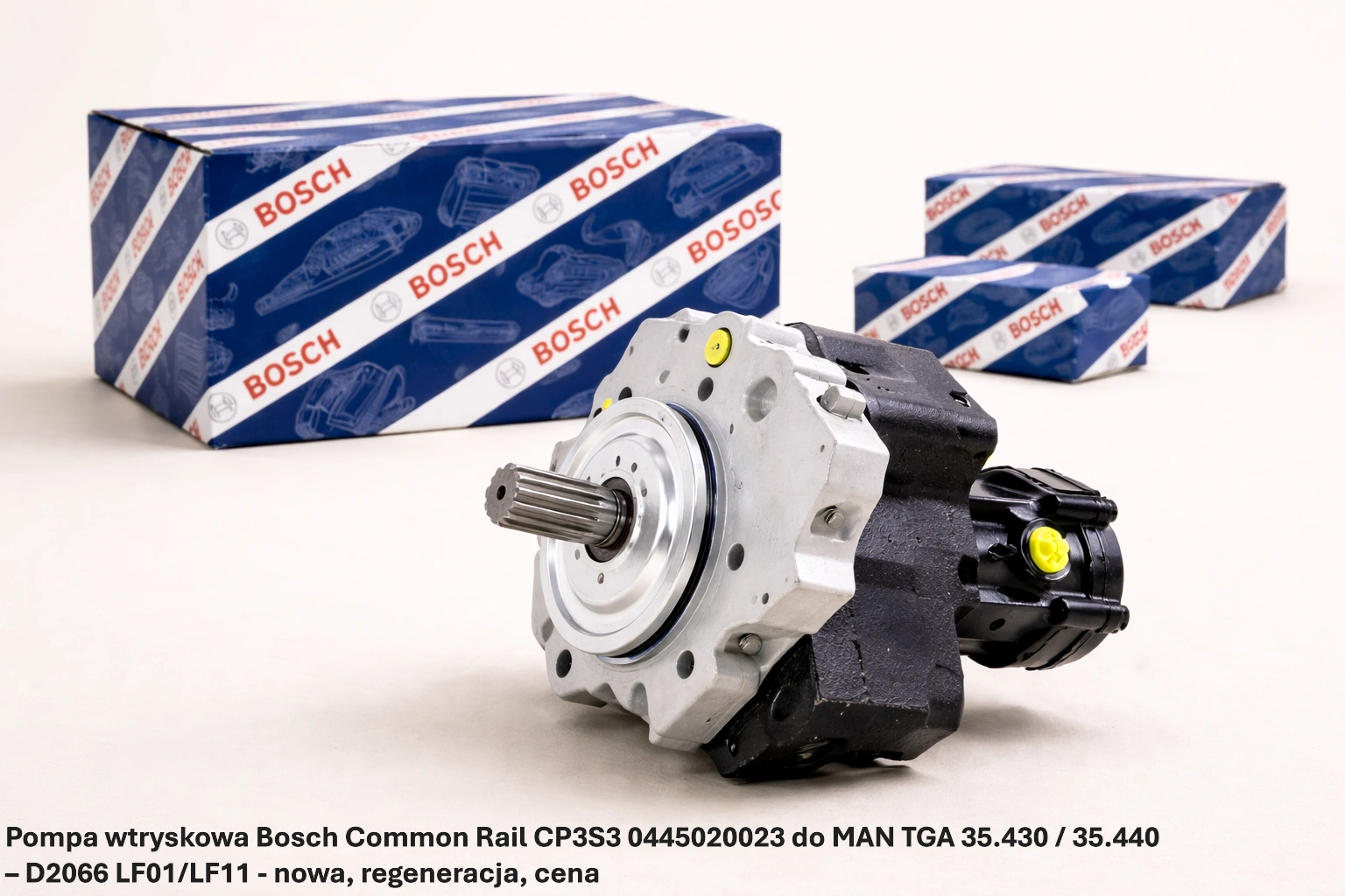 Pompa wtryskowa Bosch Common Rail CP3S3 0445020023 do MAN TGA 35.430 / 35.440 – D2066 LF01/LF11 - nowa, regeneracja, cena
