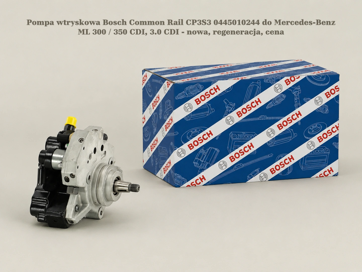 Pompa wtryskowa Bosch Common Rail CP3S3 0445010244 do Mercedes-Benz ML 300 / 350 CDI, 3.0 CDI Pompa wtryskowa Bosch Common Rail CP3S3 0445010244 do Mercedes-Benz ML 300 / 350 CDI, 3.0 CDI - nowa, regeneracja, cena