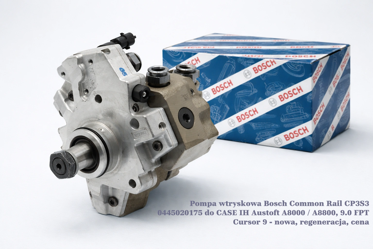 Pompa wtryskowa Bosch Common Rail CP3S3 0445020175 do CASE IH Austoft A8000 / A8800, 9.0 FPT Cursor 9 - nowa, regeneracja, cena
