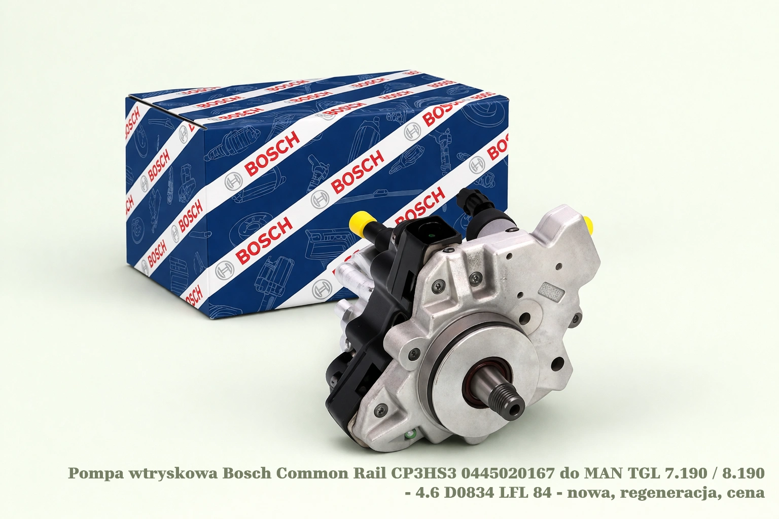 Pompa wtryskowa Bosch Common Rail CP3HS3 0445020167 do MAN TGL 7.190 / 8.190 - 4.6 D0834 LFL 84 - nowa, regeneracja, cena