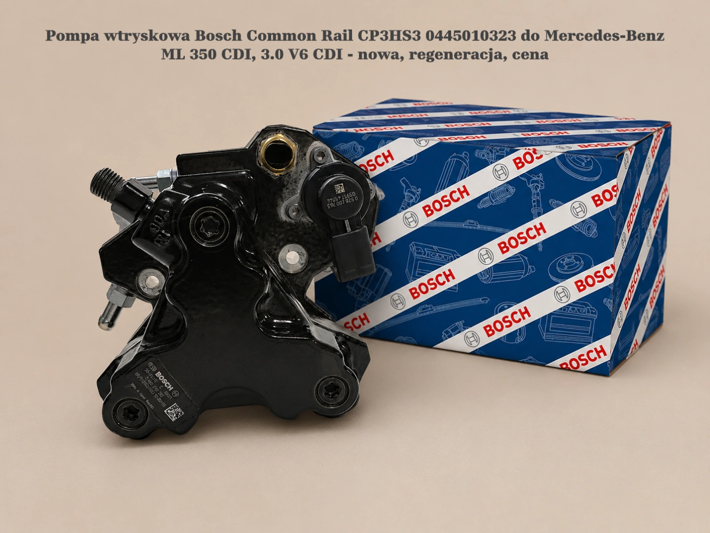 Pompa wtryskowa Bosch Common Rail CP3HS3 0445010323 do Mercedes-Benz ML 350 CDI, 3.0 V6 CDI Pompa wtryskowa Bosch Common Rail CP3HS3 0445010323 do Mercedes-Benz ML 350 CDI, 3.0 V6 CDI - nowa, regeneracja, cena