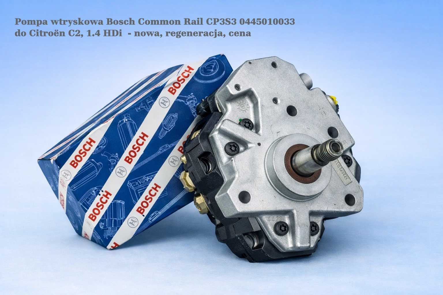 Pompa wtryskowa Bosch Common Rail CP3S3 0445010033 do Renault Master II, 2.2 / 2.5 dCi - nowa, regeneracja, cena 