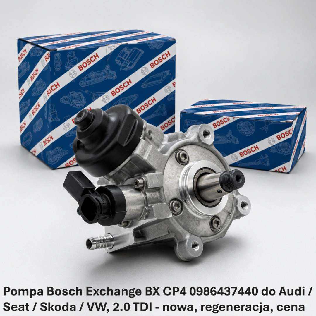 Pompa Bosch Exchange BX CP4 0986437440 do Audi / Seat / Skoda / VW, 2.0 TDI 