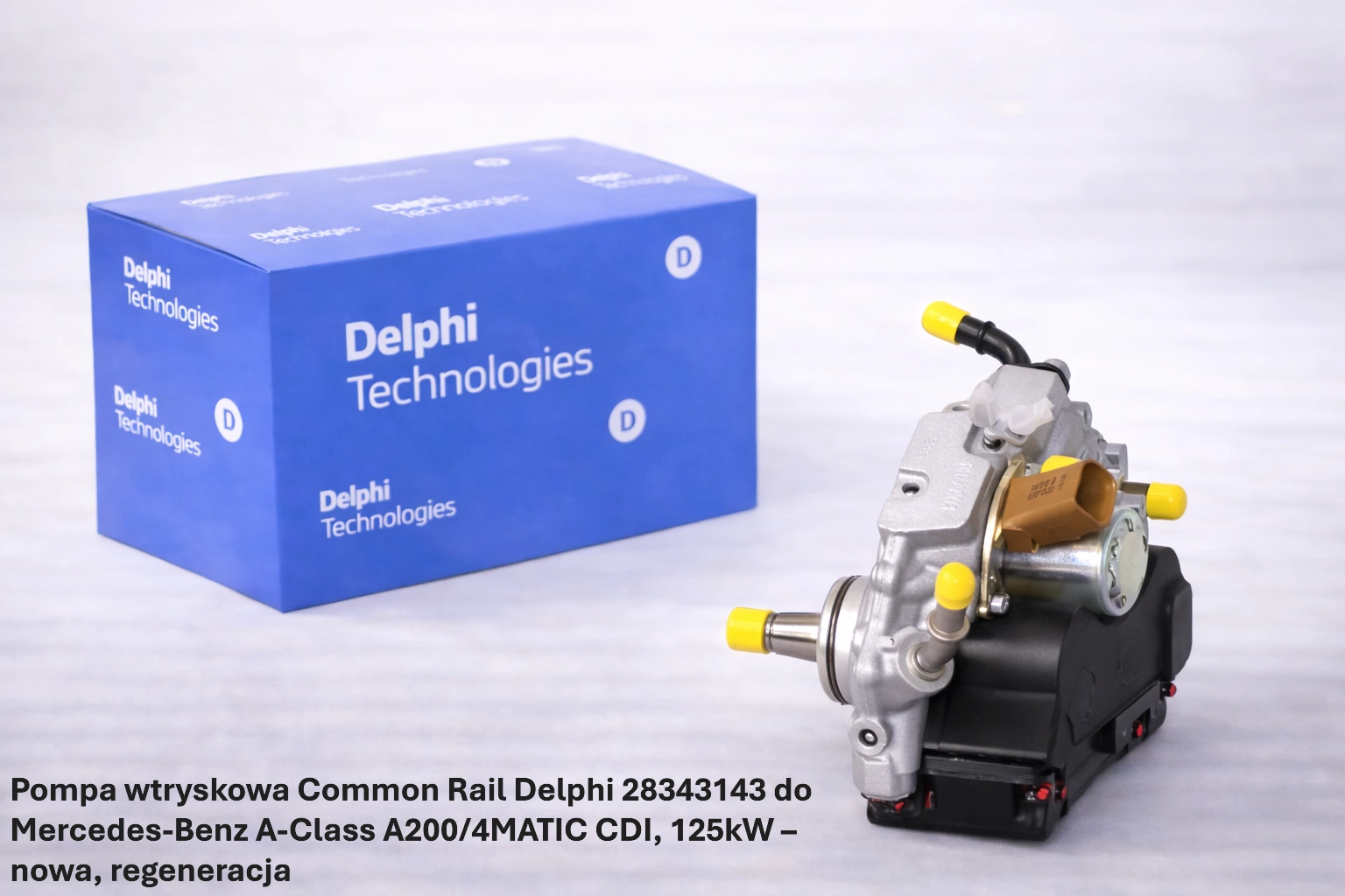 Pompa wtryskowa Common Rail Delphi 28343143 do Mercedes-Benz A-Class A200/4MATIC CDI, 125kW – nowa, regeneracja