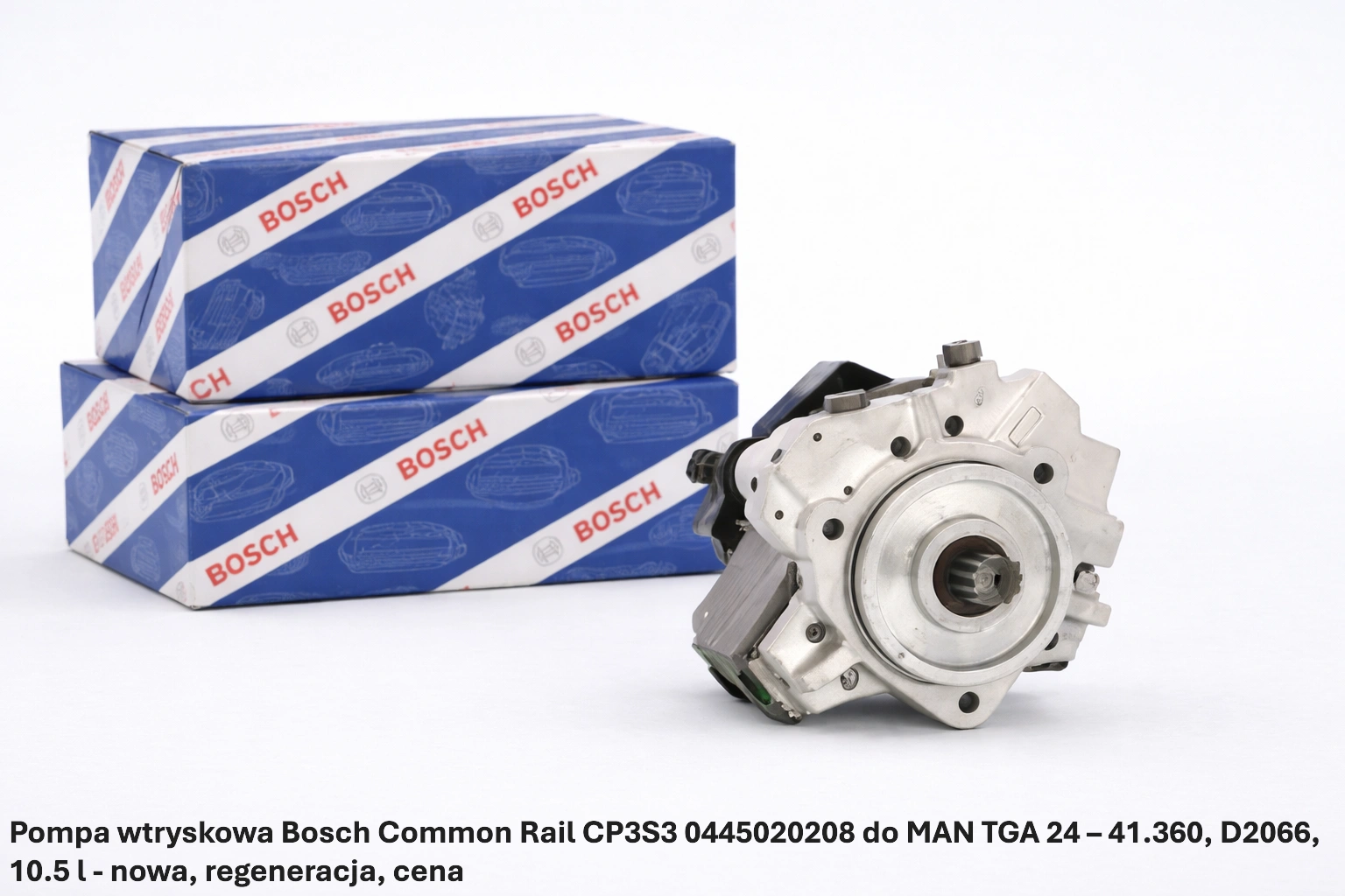 Pompa wtryskowa Bosch Common Rail CP3S3 0445020208 do MAN TGA 24 – 41.360, D2066, 10.5 l - nowa, regeneracja, cena