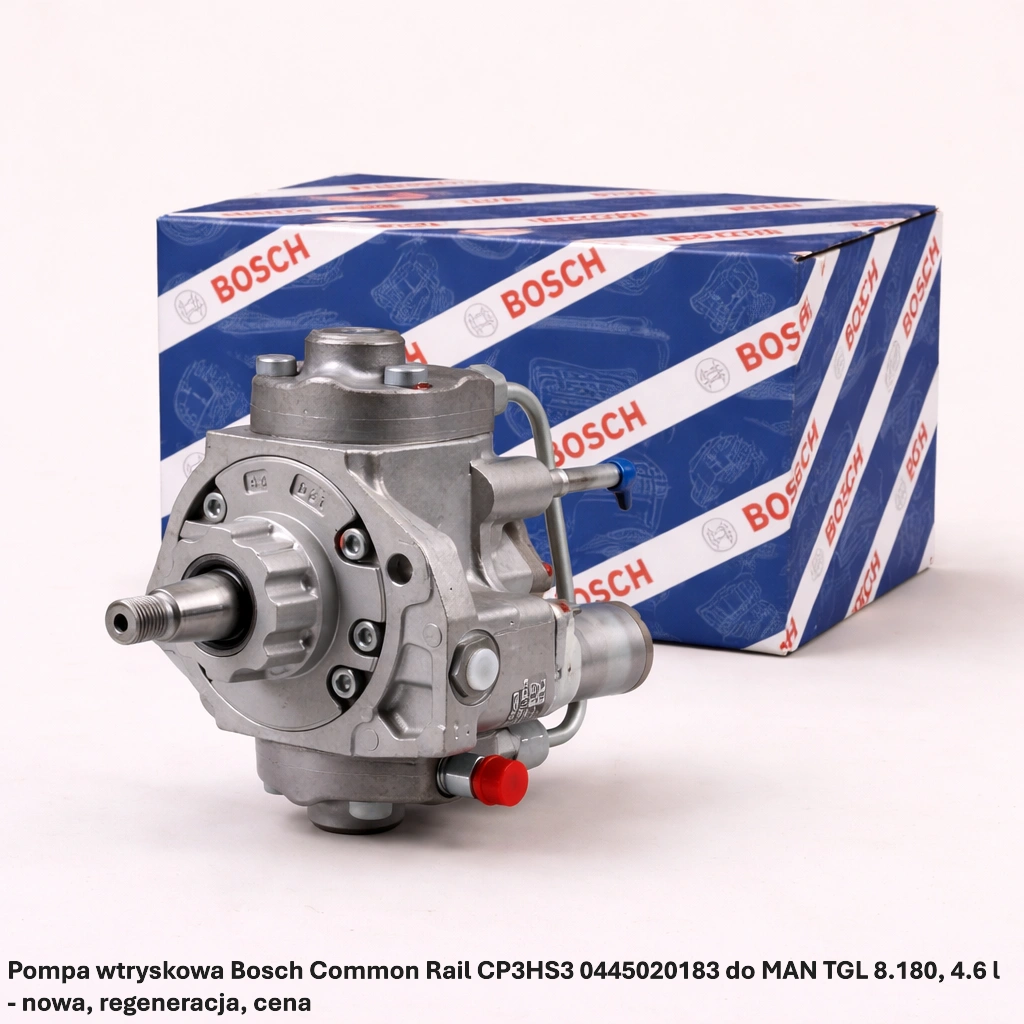 Pompa wtryskowa Bosch Common Rail CP3HS3 0445020183 do MAN TGL 8.180, 4.6 l- nowa, regeneracja, cena