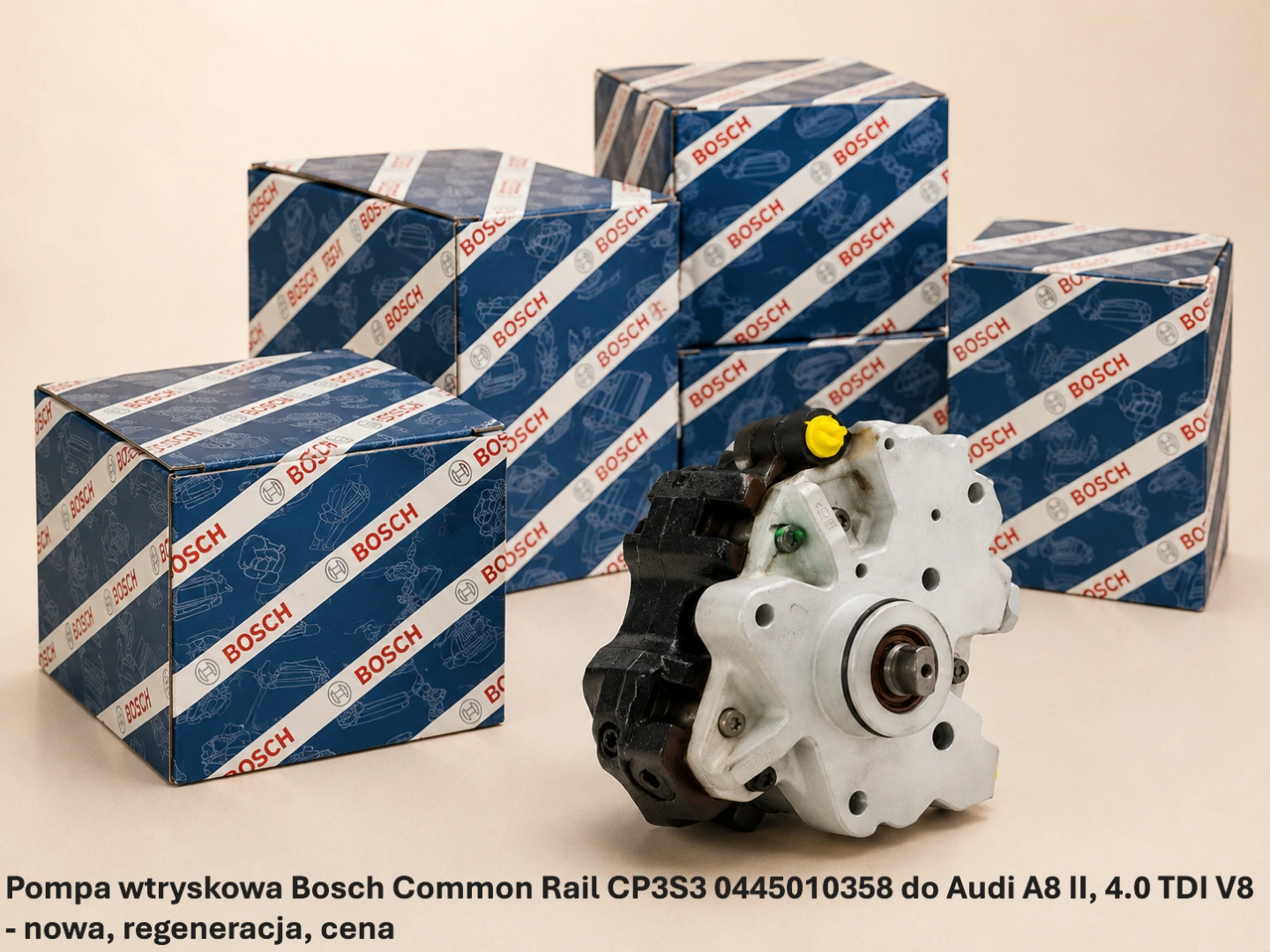 Pompa wtryskowa Bosch Common Rail CP3S3 0445010358 do Audi A8 II, 4.0 TDI V8 Pompa wtryskowa Bosch Common Rail CP3S3 0445010358 do Audi A8 II, 4.0 TDI V8 - nowa, regeneracja, cena