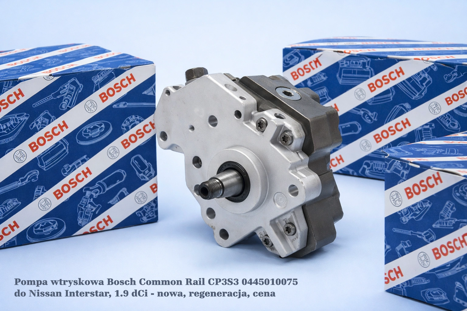 Pompa wtryskowa Bosch Common Rail CP3S3 0445010075 do Nissan Interstar, 1.9 dCi - nowa, regeneracja, cena