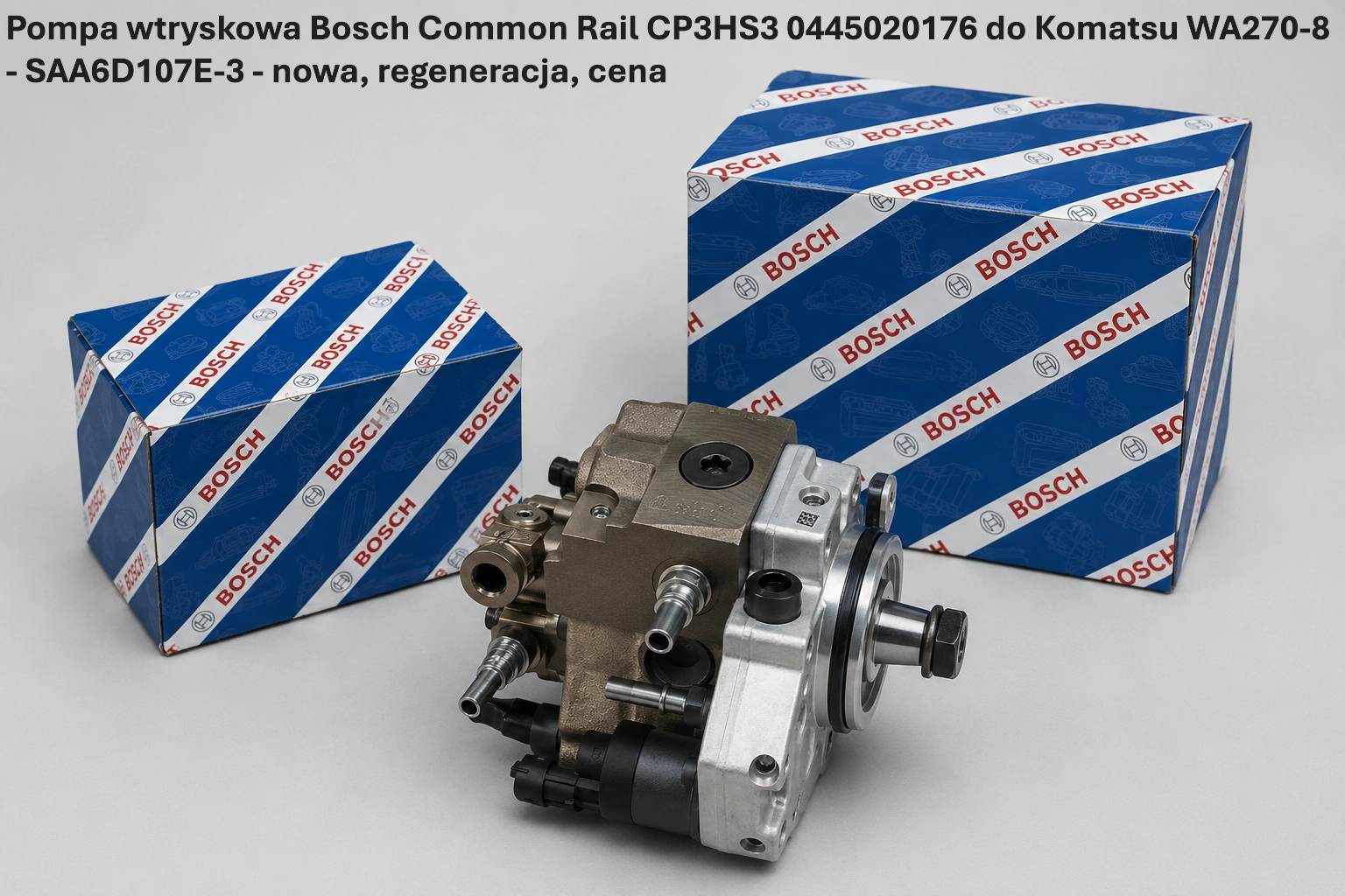Pompa wtryskowa Bosch Common Rail CP3HS3 0445020176 do Komatsu WA270-8 - SAA6D107E-3 - nowa, regeneracja, cena