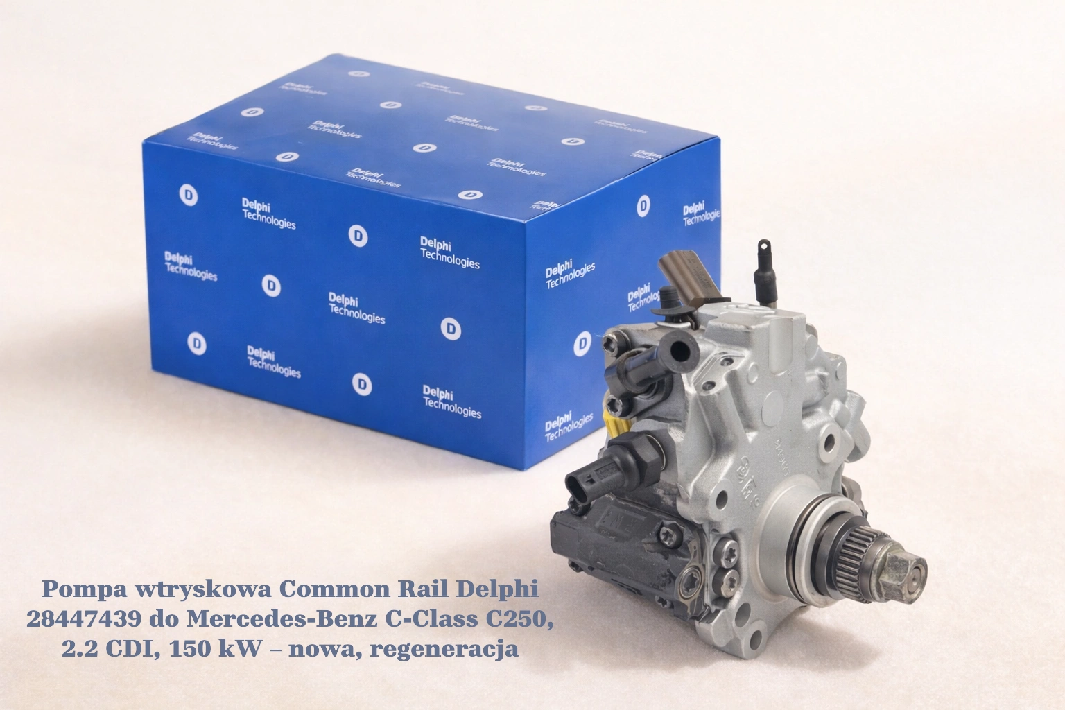 Pompa wtryskowa Common Rail Delphi 28447439 do Mercedes-Benz C-Class C250, 2.2 CDI, 150 kW Pompa wtryskowa Common Rail Delphi 28447439 do Mercedes-Benz C-Class C250, 2.2 CDI, 150 kW – nowa, regeneracja