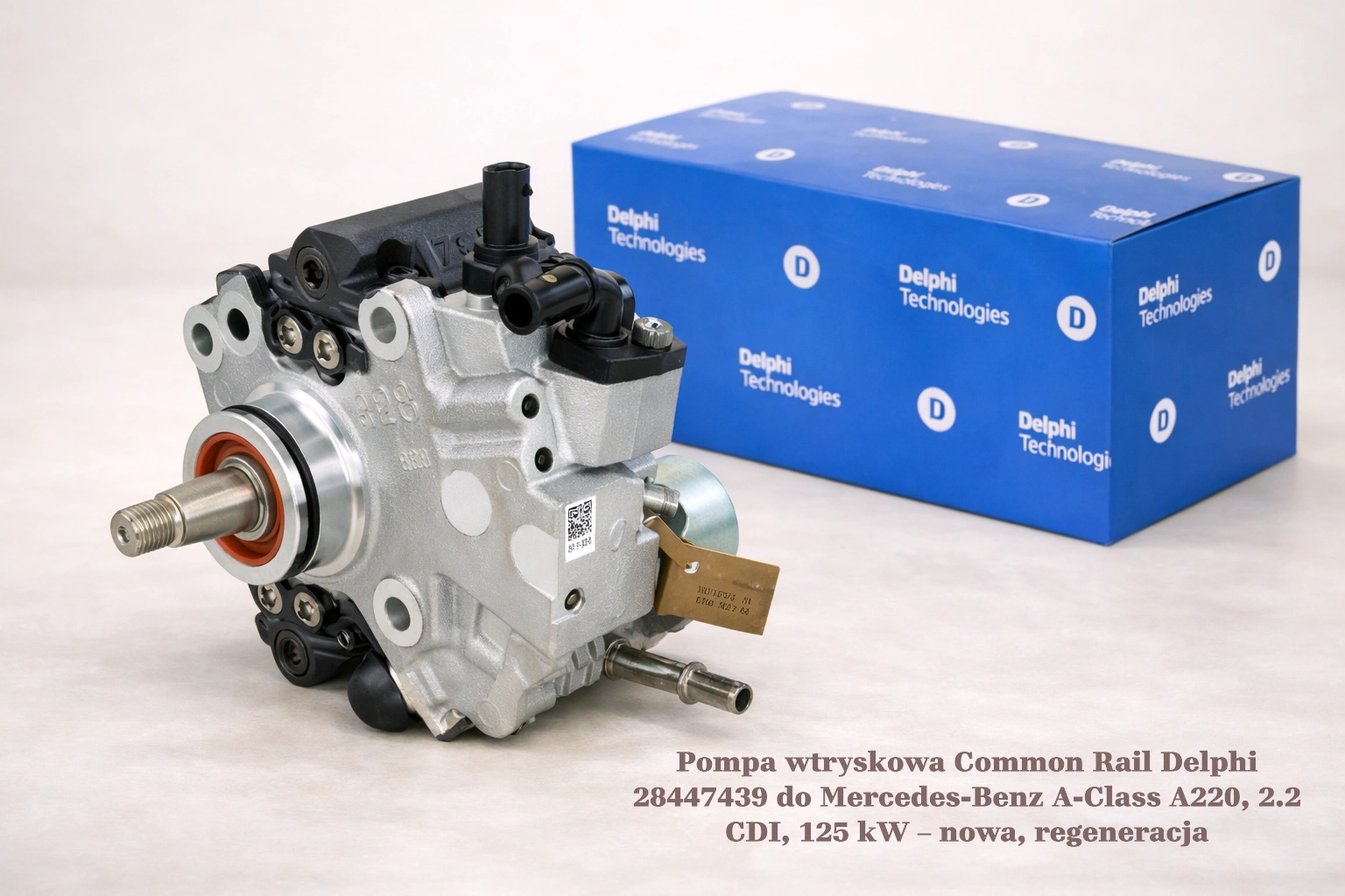 Pompa wtryskowa Common Rail Delphi 28447439 do Mercedes-Benz A-Class A220, 2.2 CDI, 125 kW – nowa, regeneracja