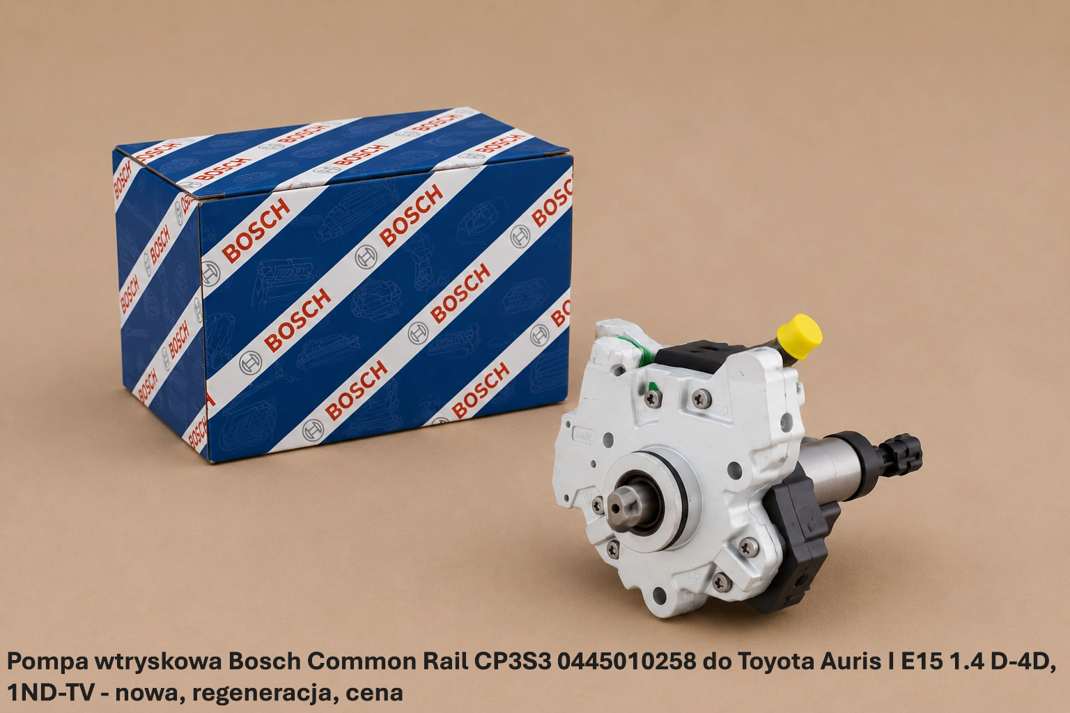 Pompa wtryskowa Bosch Common Rail CP3S3 0445010258 do Toyota Auris I E15 1.4 D-4D, 1ND-TV - nowa, regeneracja, cena