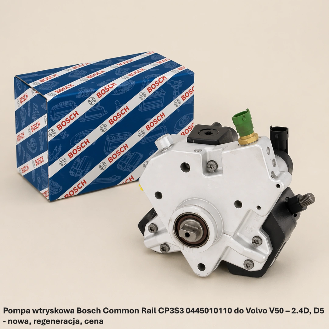 Pompa wtryskowa Bosch Common Rail CP3S3 0445010110 do Volvo V50 – 2.4D, D5 - nowa, regeneracja, cena