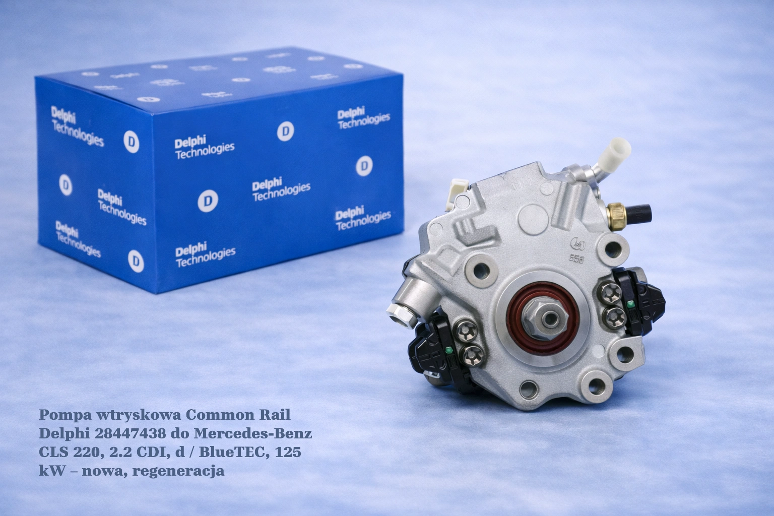 Pompa wtryskowa Common Rail Delphi 28447438 do Mercedes-Benz CLS 220, 2.2 CDI, d / BlueTEC, 125 kW – nowa, regeneracja