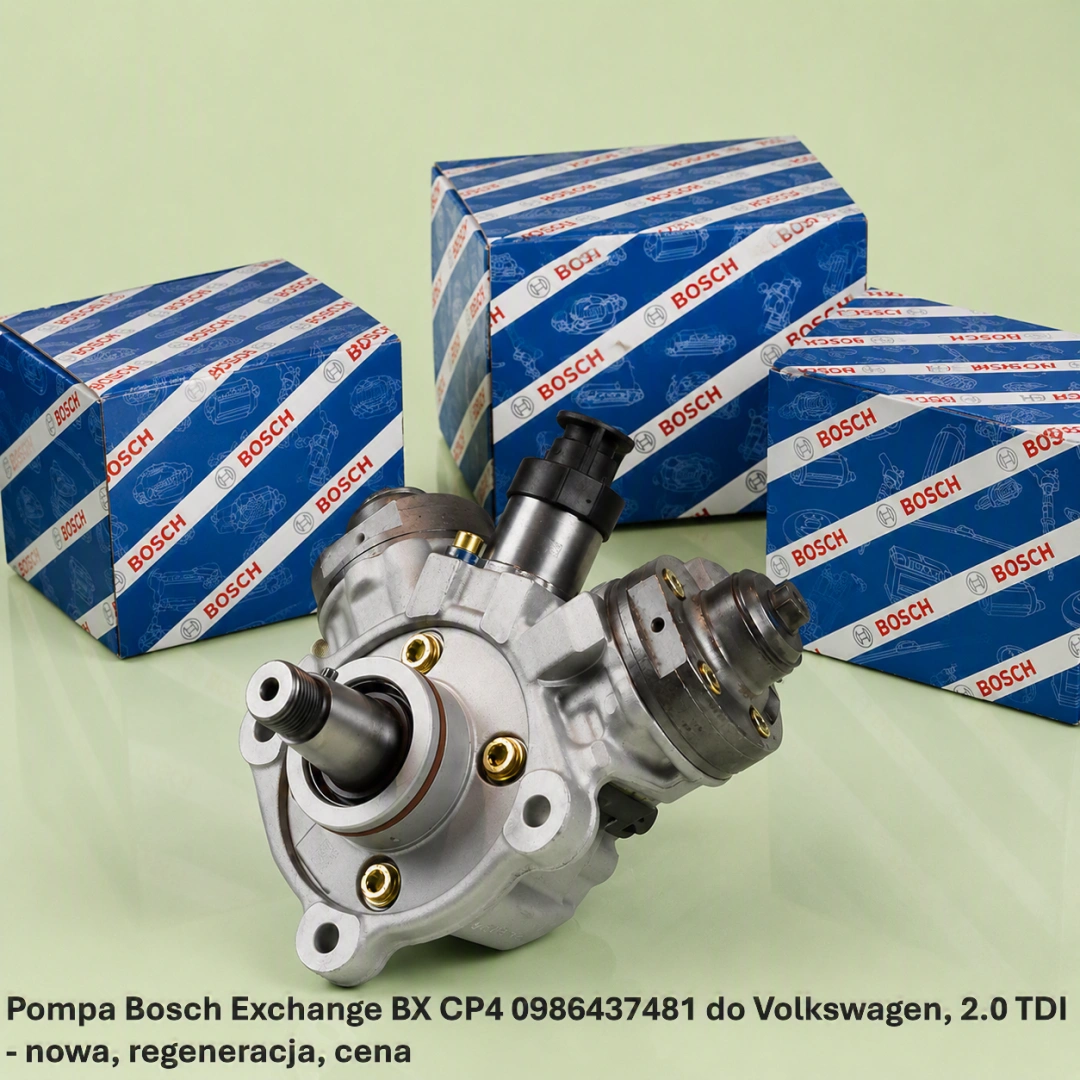 Pompa Bosch Exchange BX CP4 0986437481 do Volkswagen, 2.0 TDI - nowa, regeneracja, cena
