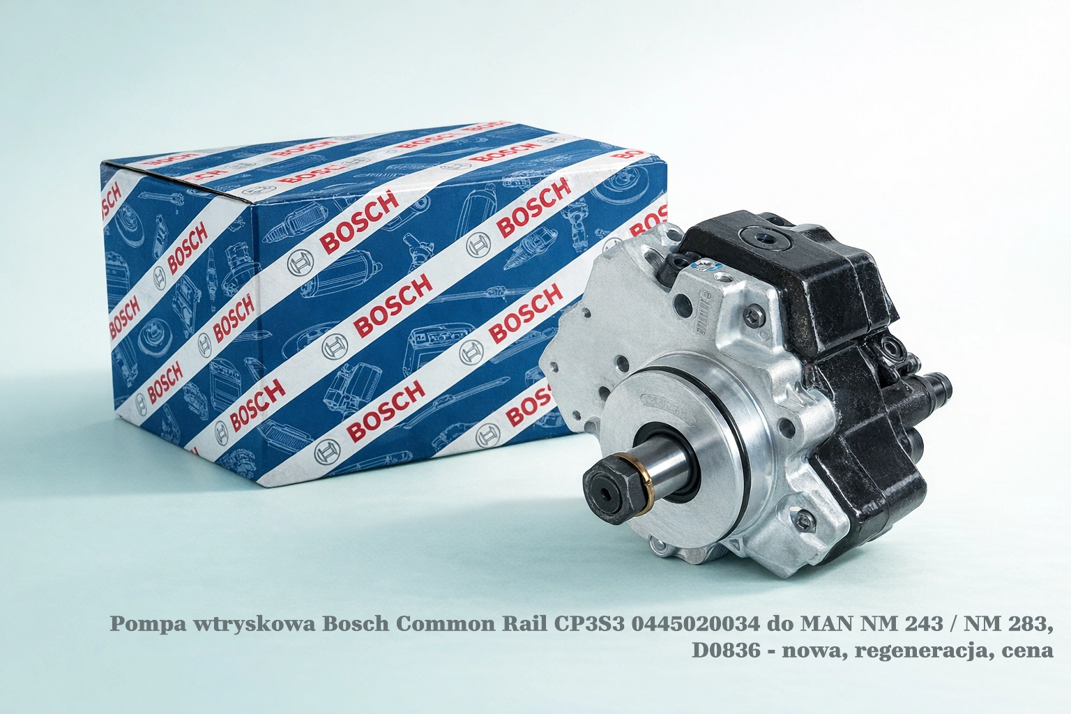 Pompa wtryskowa Bosch Common Rail CP3S3 0445020034 do MAN NM 243 / NM 283, D0836 - nowa, regeneracja, cena
