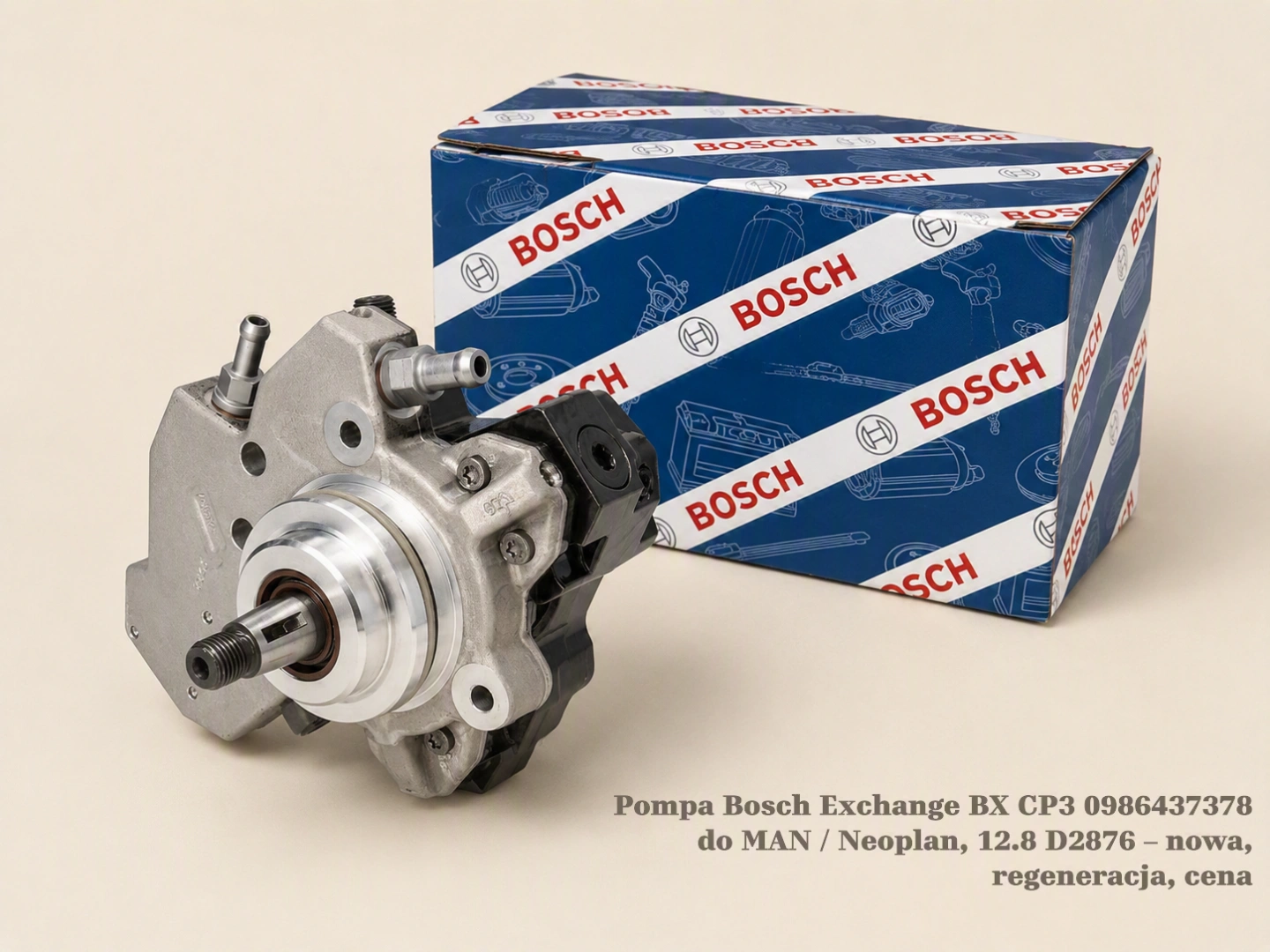 Pompa Bosch Exchange BX CP3 0986437378 do MAN / Neoplan, 12.8 D2876 – nowa, regeneracja, cena