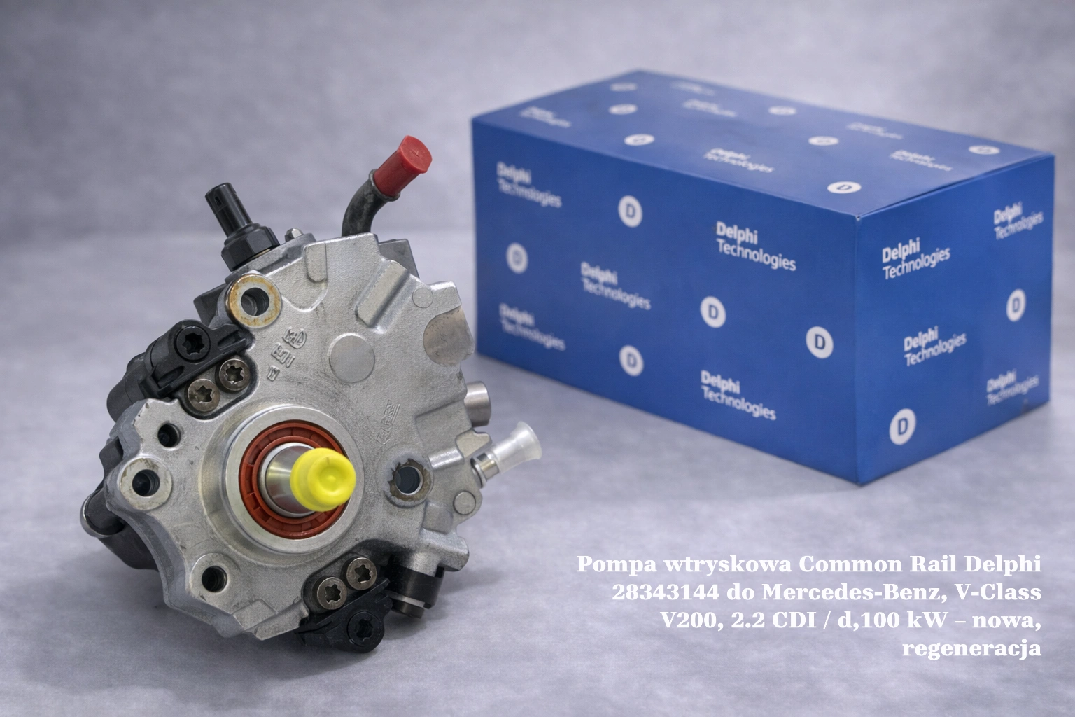 Pompa wtryskowa Common Rail Delphi 28343144 do Mercedes-Benz, V-Class V200, 2.2 CDI / d,100 kW – nowa, regeneracja